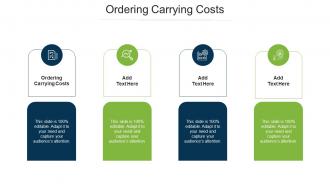 Ordering Carrying Costs Ppt Powerpoint Presentation Gallery Elements Cpb