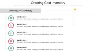 Ordering Cost Inventory In Powerpoint And Google Slides Cpb
