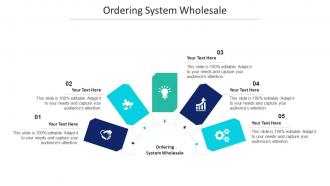 Ordering System Wholesale Ppt Powerpoint Presentation Portfolio Master Slide Cpb