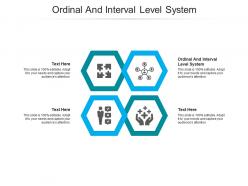 Ordinal and interval level system ppt powerpoint presentation ideas master slide cpb