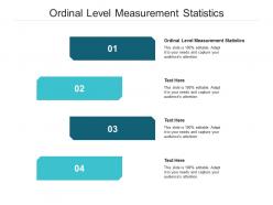 Ordinal level measurement statistics ppt powerpoint presentation show slide cpb