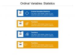 Ordinal variables statistics ppt powerpoint presentation summary professional cpb