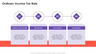 Ordinary Income Tax Rate In Powerpoint And Google Slides Cpb