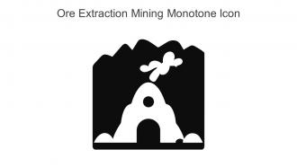 Ore Extraction Mining Monotone Icon In Powerpoint Pptx Png And Editable Eps Format