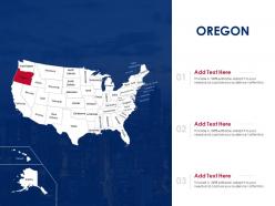 Oregon map powerpoint presentation ppt template