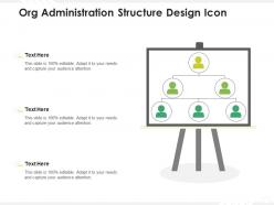 Org administration structure design icon