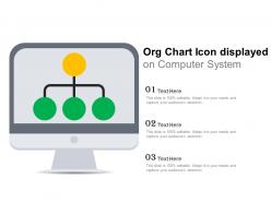 Org chart icon displayed on computer system