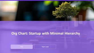 Org Chart Startup With Minimal Hierarchy PPT Sample AT