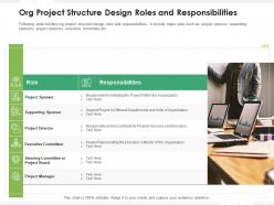 Org project structure design roles and responsibilities
