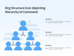 Org structure icon depicting hierarchy of command