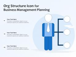 Org structure icon for business management planning