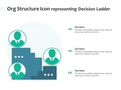 Org structure icon representing decision ladder