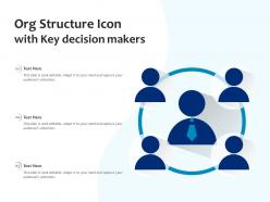 Org structure icon with key decision makers