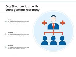 Org Structure Icon With Management Hierarchy