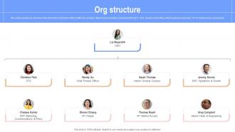 Org Structure The Pill Club Pre Seed Round Investor Funding Elevator Pitch Deck