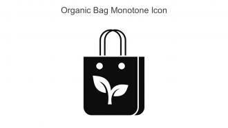 Organic Bag Monotone Icon In Powerpoint Pptx Png And Editable Eps Format