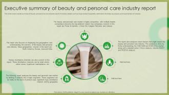 Organic Beauty Market Insights Executive Summary Of Beauty And Personal IR SS V