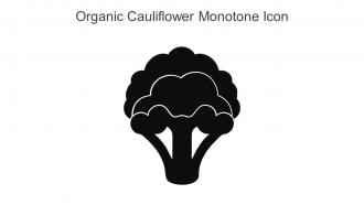 Organic Cauliflower Monotone Icon In Powerpoint Pptx Png And Editable Eps Format
