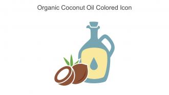 Organic Coconut Oil Colored Icon In Powerpoint Pptx Png And Editable Eps Format