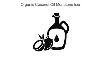 Organic Coconut Oil Monotone Icon In Powerpoint Pptx Png And Editable Eps Format
