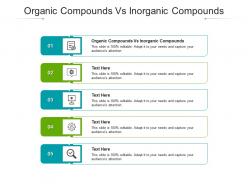 Organic compounds vs inorganic compounds ppt powerpoint presentation layouts cpb