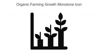 Organic Farming Growth Monotone Icon In Powerpoint Pptx Png And Editable Eps Format