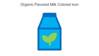Organic Flavored Milk Colored Icon In Powerpoint Pptx Png And Editable Eps Format