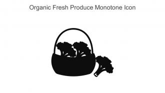 Organic Fresh Produce Monotone Icon In Powerpoint Pptx Png And Editable Eps Format