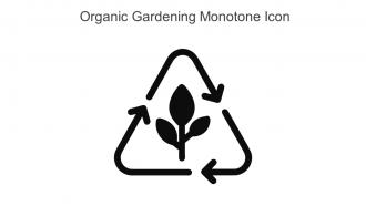 Organic Gardening Monotone Icon In Powerpoint Pptx Png And Editable Eps Format