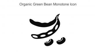 Organic Green Bean Monotone Icon In Powerpoint Pptx Png And Editable Eps Format