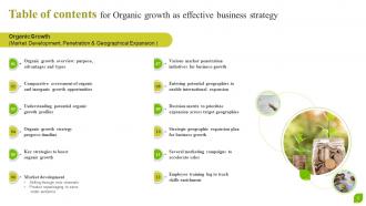 Organic Growth As Effective Business Strategy Powerpoint Ppt Template Bundles Strategy MD Template Captivating
