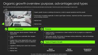 Organic Growth Overview Purpose Advantages And Types Building Substantial Business Strategy