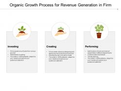 Organic Growth Process For Revenue Generation In Firm
