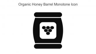 Organic Honey Barrel Monotone Icon In Powerpoint Pptx Png And Editable Eps Format
