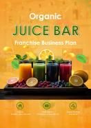 Organic Juice Bar Franchise Business Plan Pdf Word Document