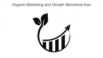 Organic Marketing And Growth Monotone Icon In Powerpoint Pptx Png And Editable Eps Format
