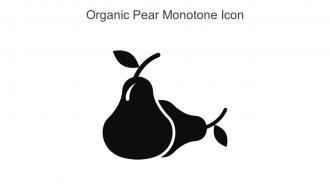 Organic Pear Monotone Icon In Powerpoint Pptx Png And Editable Eps Format
