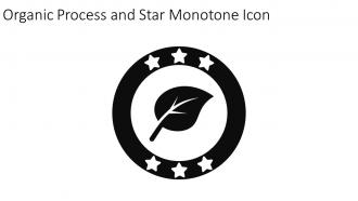 Organic Process And Star Monotone Icon In Powerpoint Pptx Png And Editable Eps Format