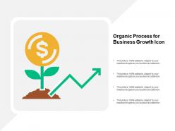 Organic process for business growth icon