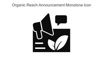 Organic Reach Announcement Monotone Icon In Powerpoint Pptx Png And Editable Eps Format