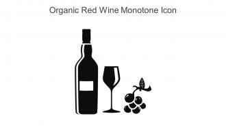 Organic Red Wine Monotone Icon In Powerpoint Pptx Png And Editable Eps Format