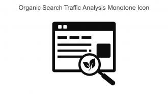 Organic Search Traffic Analysis Monotone Icon In Powerpoint Pptx Png And Editable Eps Format