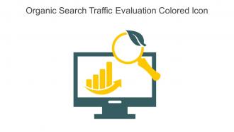 Organic Search Traffic Evaluation Colored Icon In Powerpoint Pptx Png And Editable Eps Format