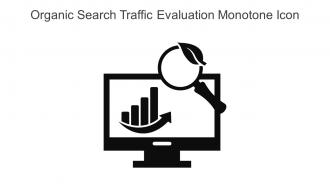 Organic Search Traffic Evaluation Monotone Icon In Powerpoint Pptx Png And Editable Eps Format