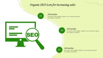 Organic Seo Icon For Increasing Sales