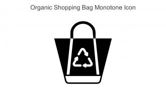 Organic Shopping Bag Monotone Icon In Powerpoint Pptx Png And Editable Eps Format