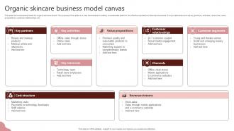 Organic Skincare Business Model Canvas