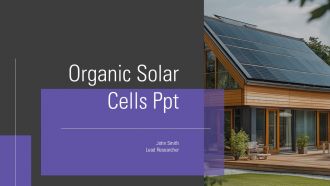 Organic Solar Cells PPT Sample ACP