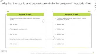 Organic Strategy To Help Business Aligning Inorganic And Organic Growth For Future Growth
