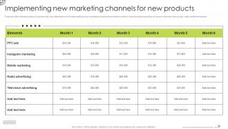 Organic Strategy To Help Business Implementing New Marketing Channels For New